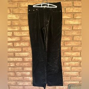 Diane Gilman Black Velor Pants - Women’s 8